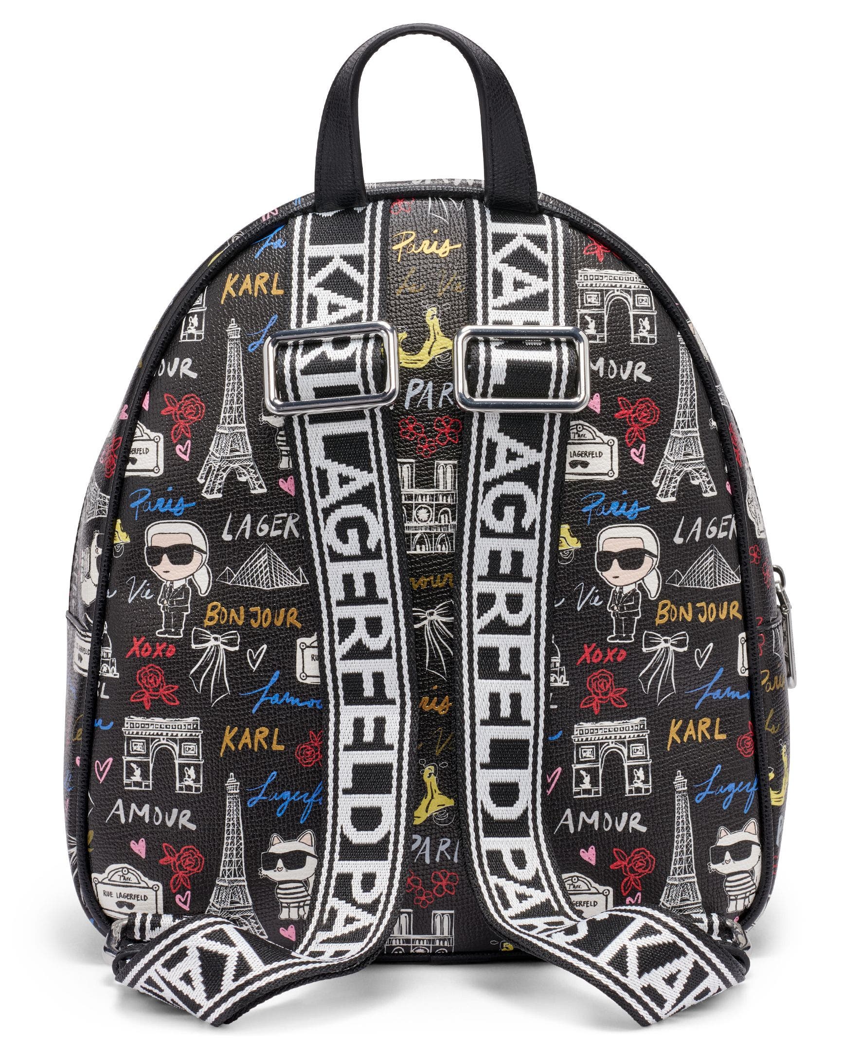KARL LAGERFELD PARIS Maybelle Backpack, Alternate, color, Black Multi