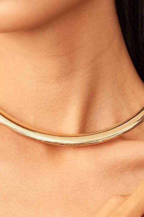 Oradina Mesh Glamour Graduated Necklace In Yellow Gold