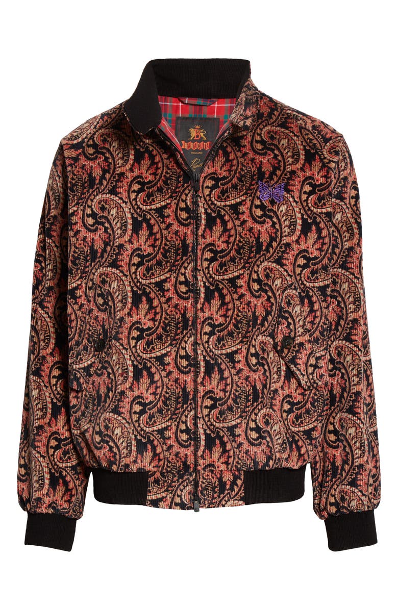 Baracuta x Needles G9 Paisley Corduroy Bomber Jacket, Alternate, color,