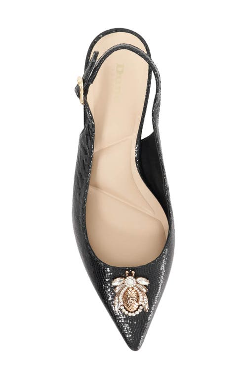 Dune London Context Pointed Toe Slingback Pump In Black