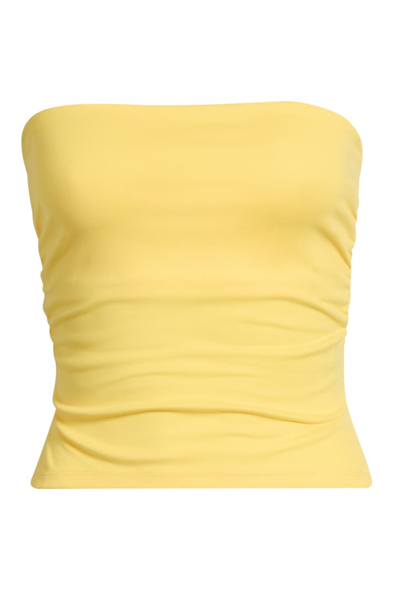 Ophelia Ruched Tube Top, Alternate, color, YELLOW