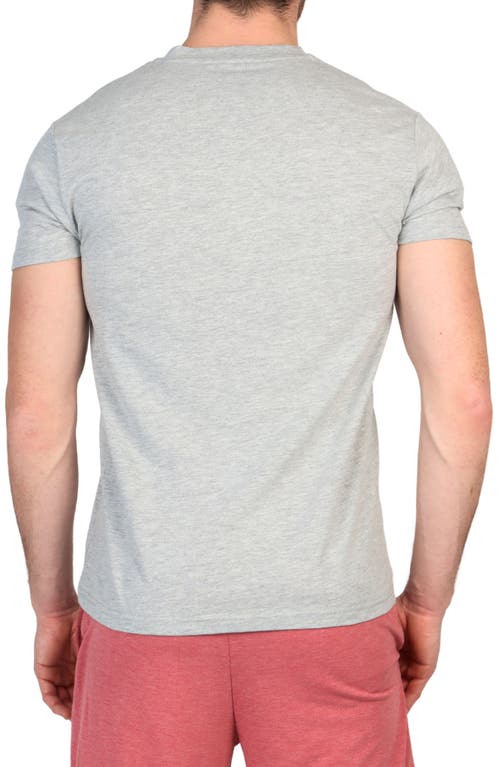 Tailorbyrd Henley Lounge T-shirt In Grey Heather