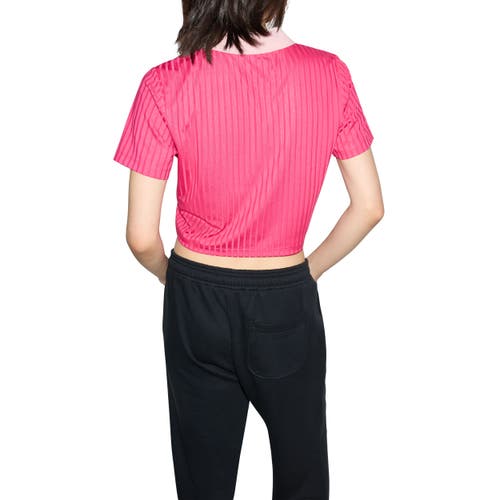Converse Crest Polo In Rough Raspberry