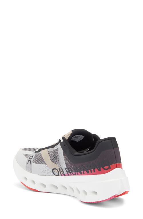 On Cloudsurfer Next Running Shoe In Black/white