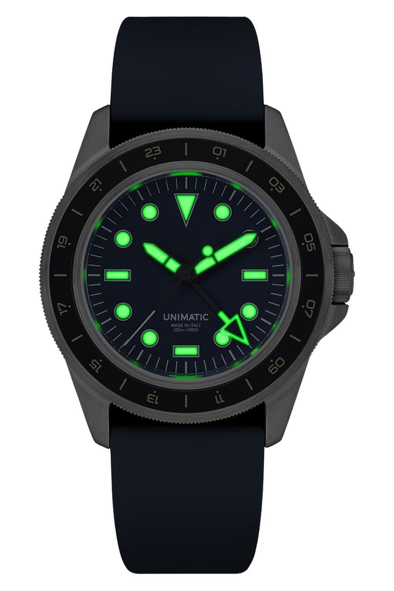 Diving Heritage Diving Watch, 41.5mm, Alternate, color, BLUE