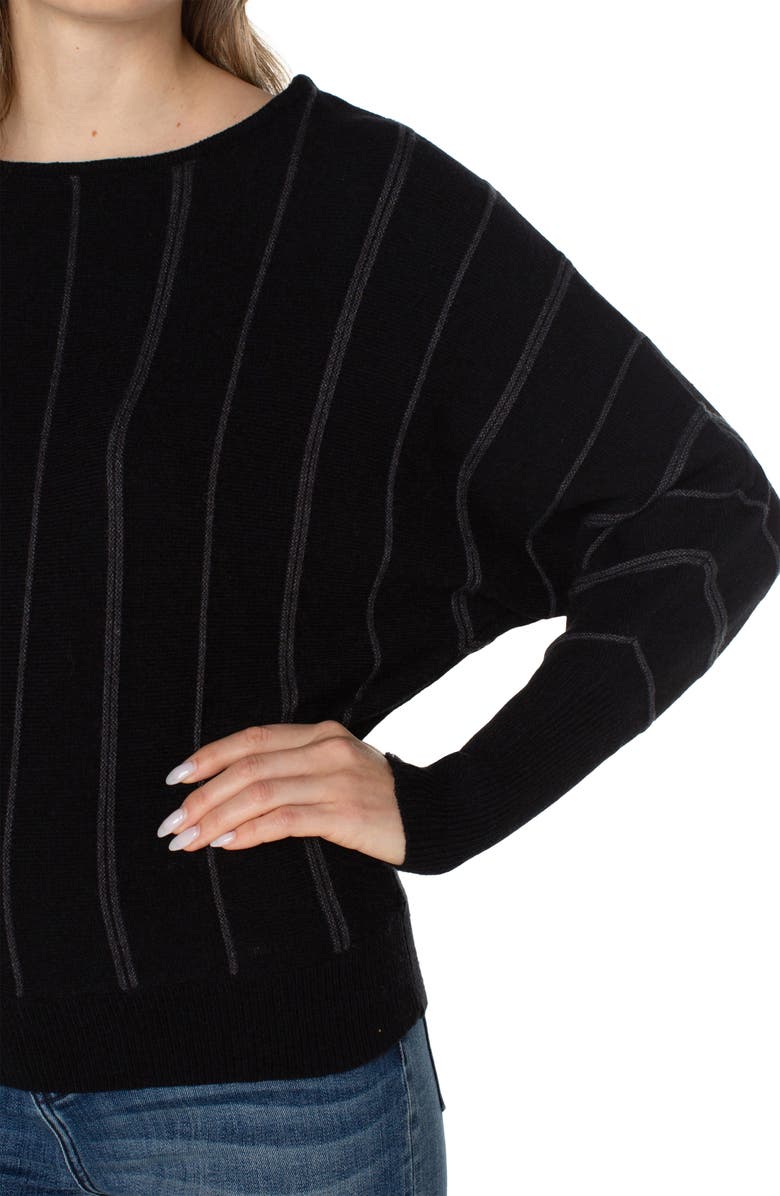 Liverpool Los Angeles Links Stitch Batwing Sleeve Sweater, Alternate, color, 