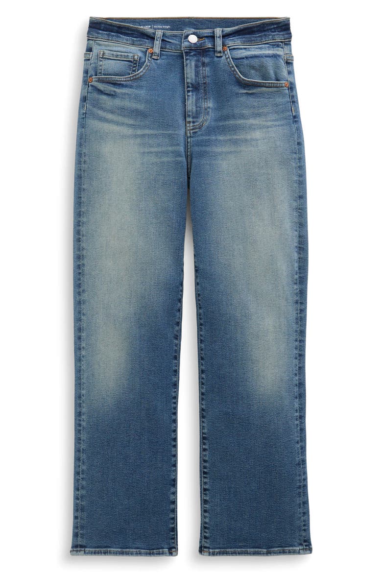 Brinley Mid Rise Crop Straight Leg Jeans, Alternate, color, 15 YEARS BOUQUET