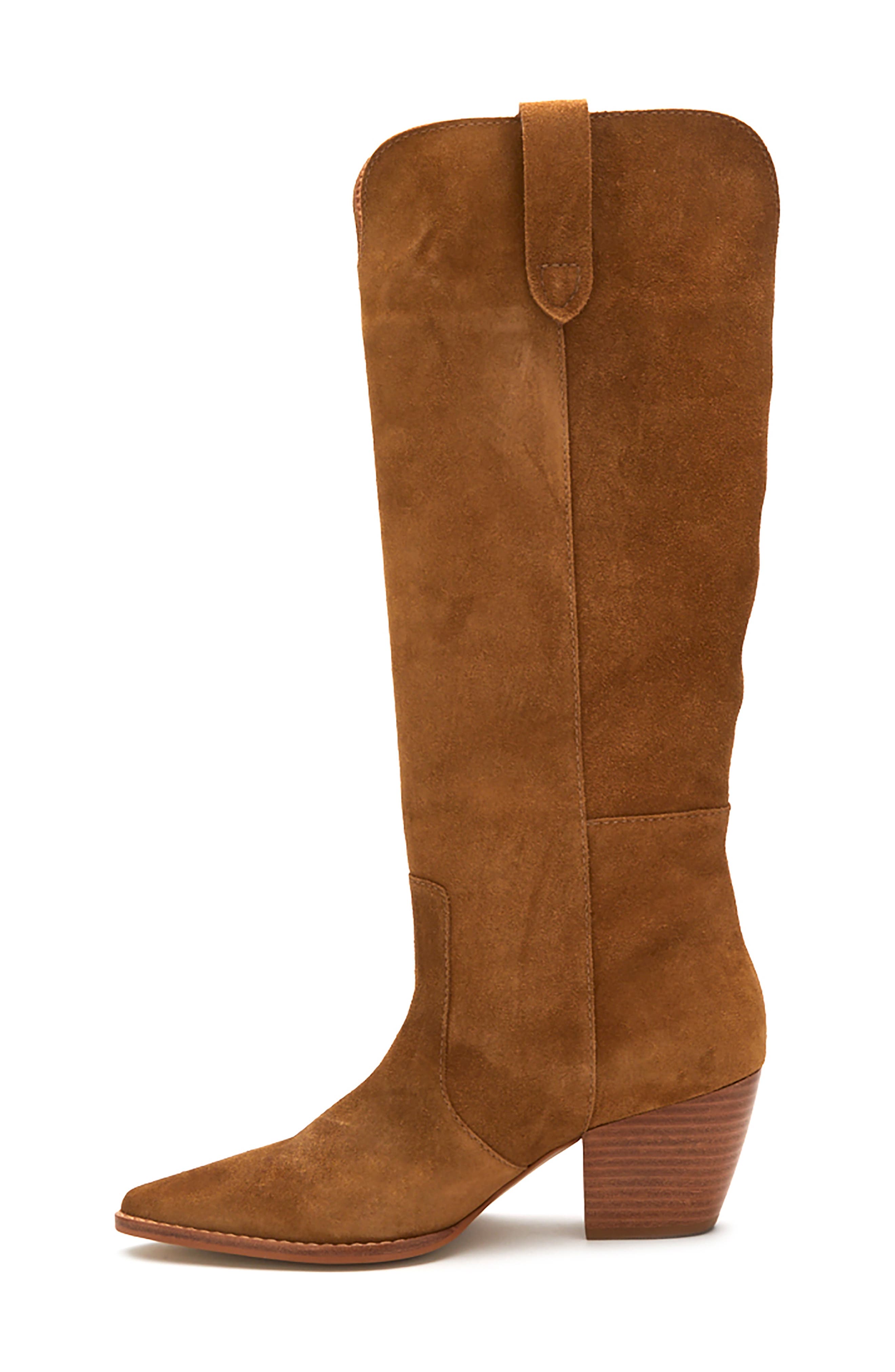 Stella Western Boot, Alternate, color, FAWN SUEDE