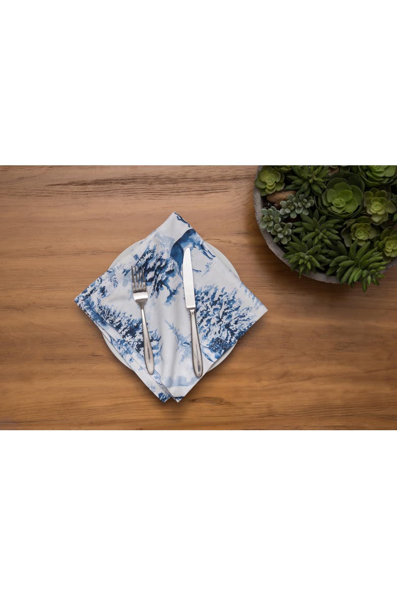 Frasier 100% Cotton Set of 6 Cloth Napkins, Alternate, color, White