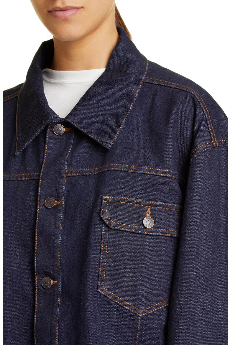Ness Denim Trucker Jacket, Alternate, color, INDIGO