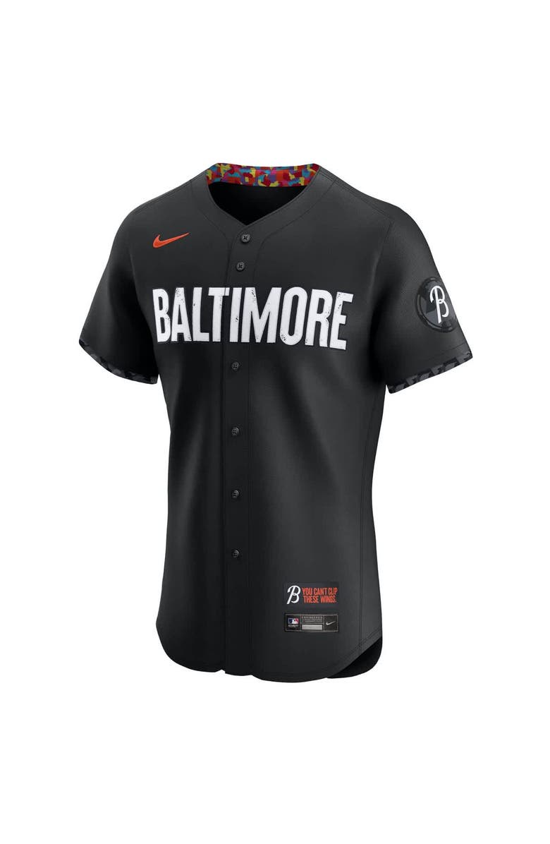 Nike Men's Nike Black Baltimore Orioles City Connect  Elite Jersey, Alternate, color, Black