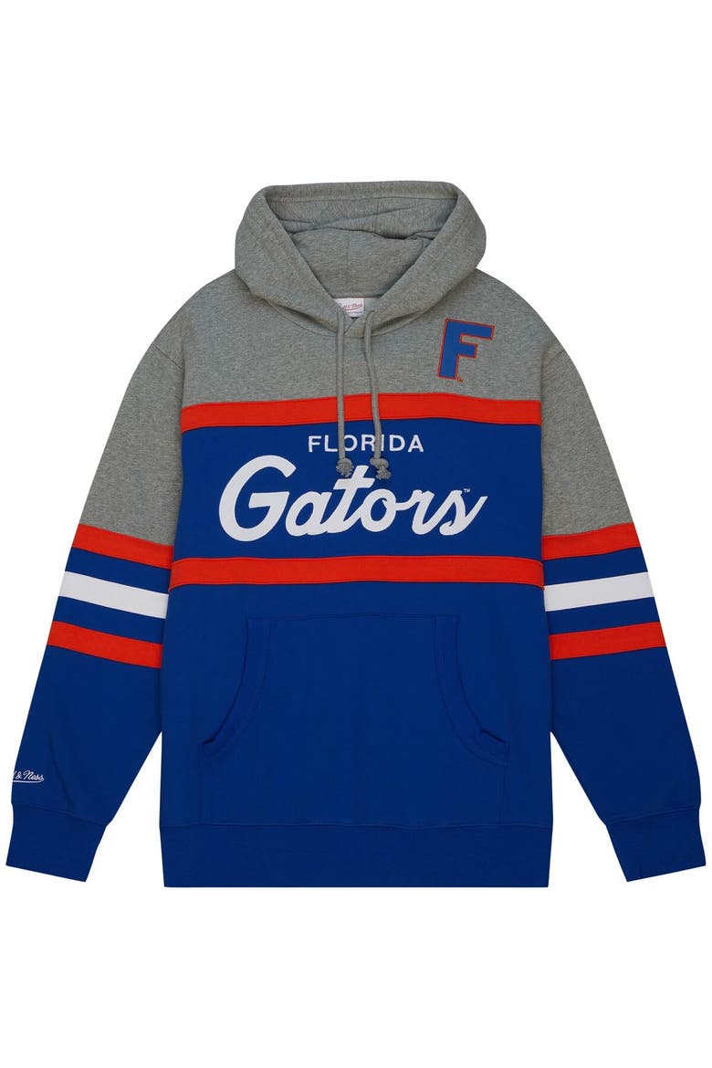 Men's Mitchell & Ness Royal Florida Gators Head Coach Pullover Hoodie, Alternate, color, Royal