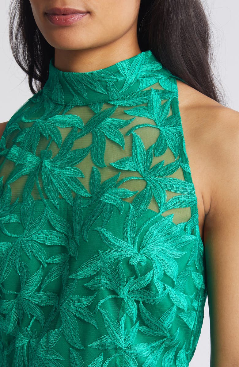 Sam Edelman Leaf Embroidered Sheath Dress, Alternate, color,