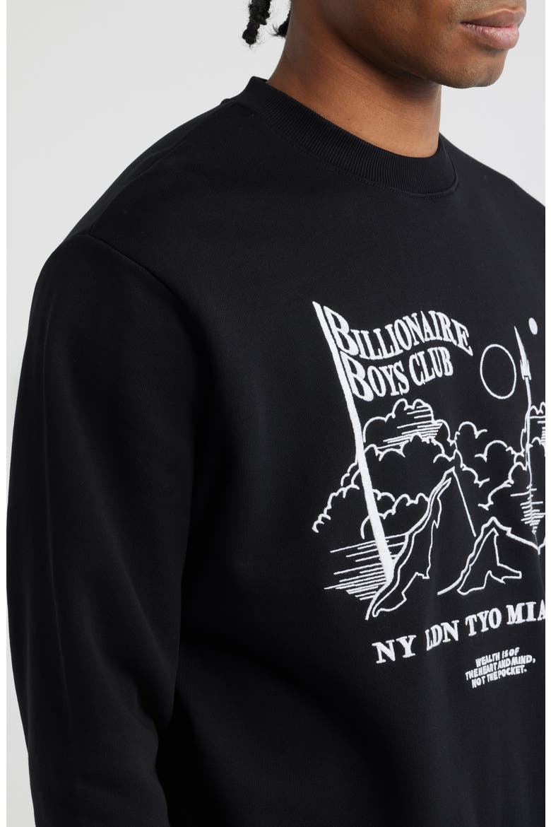 BB Stellar Crewneck Sweatshirt, Alternate, color, BLACK
