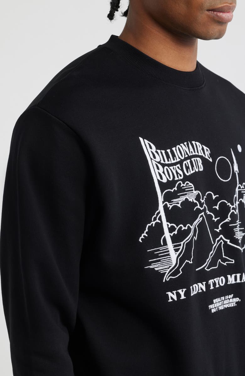 Billionaire Boys Club BB Stellar Crewneck Sweatshirt, Alternate, color, Black