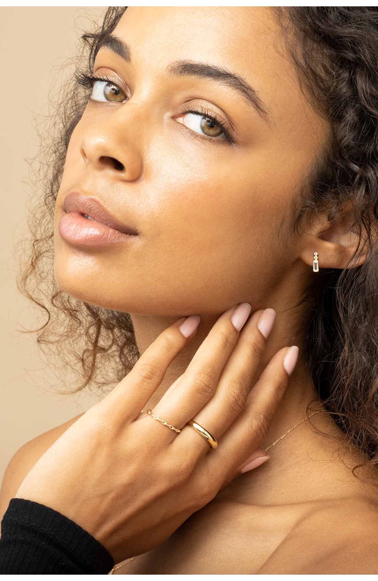 Oradina 14K Gold Venice Link Stackable Ring, Alternate, color, Yellow Gold