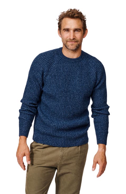 Ray Fisherman Rib Crew Neck Sweater
