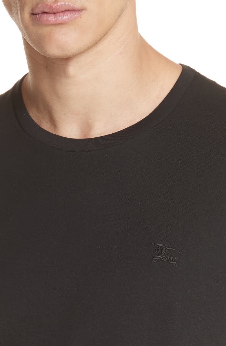 Burberry Logo Embroidered Crewneck T-shirt, Alternate, color,