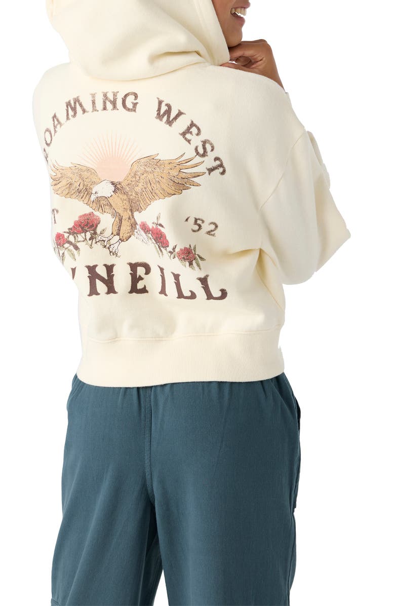 O'Neill Kids' Darcie Cotton Graphic Zip-Up Hoodie, Alternate, color, 