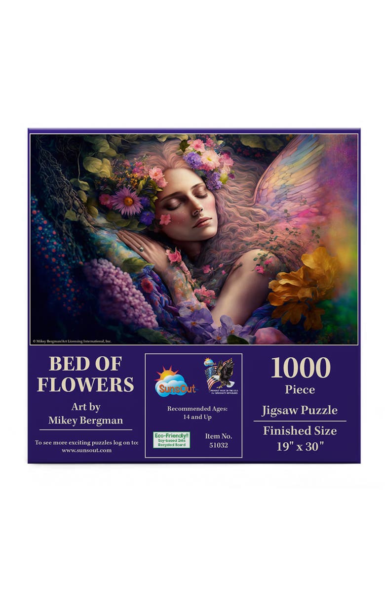 Sunsout Bed of Flowers 1000 piece Jigsaw Puzzle for Adults, Alternate, color, Multicolor