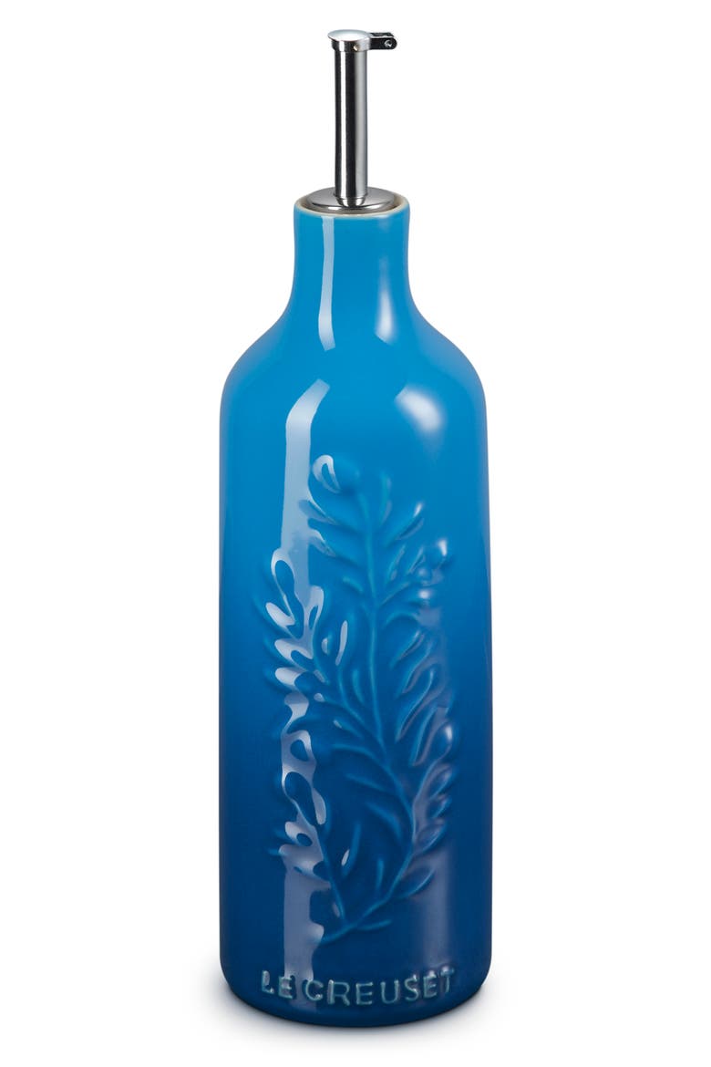 Olive Branch Stoneware Oil Cruet, Main, color, MARSEILLE