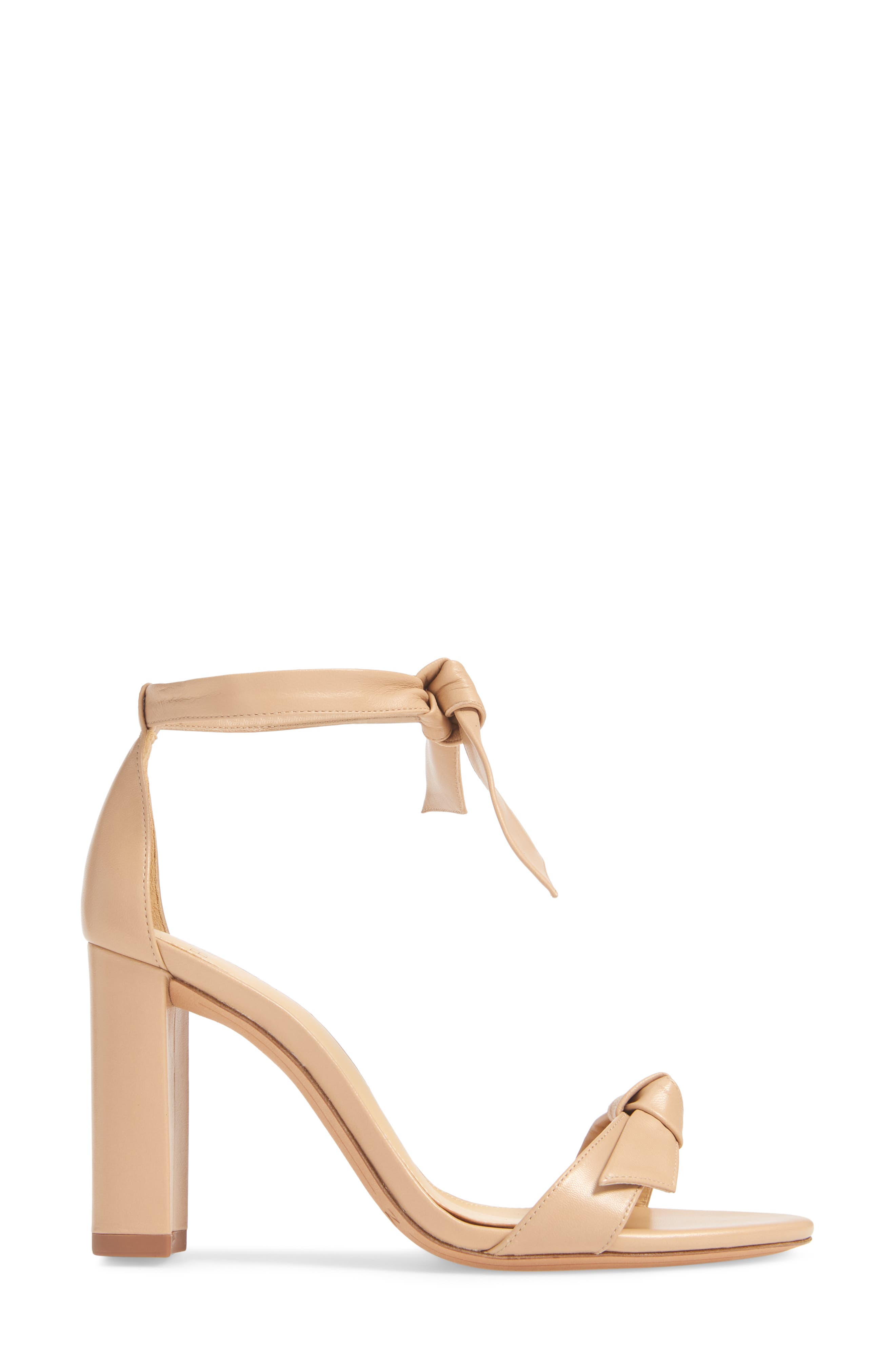 Alexandre Birman Clarita Knotted Sandal, Alternate, color, Nude Leather