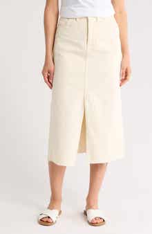 Veronica Beard Victoria Denim Midi Skirt