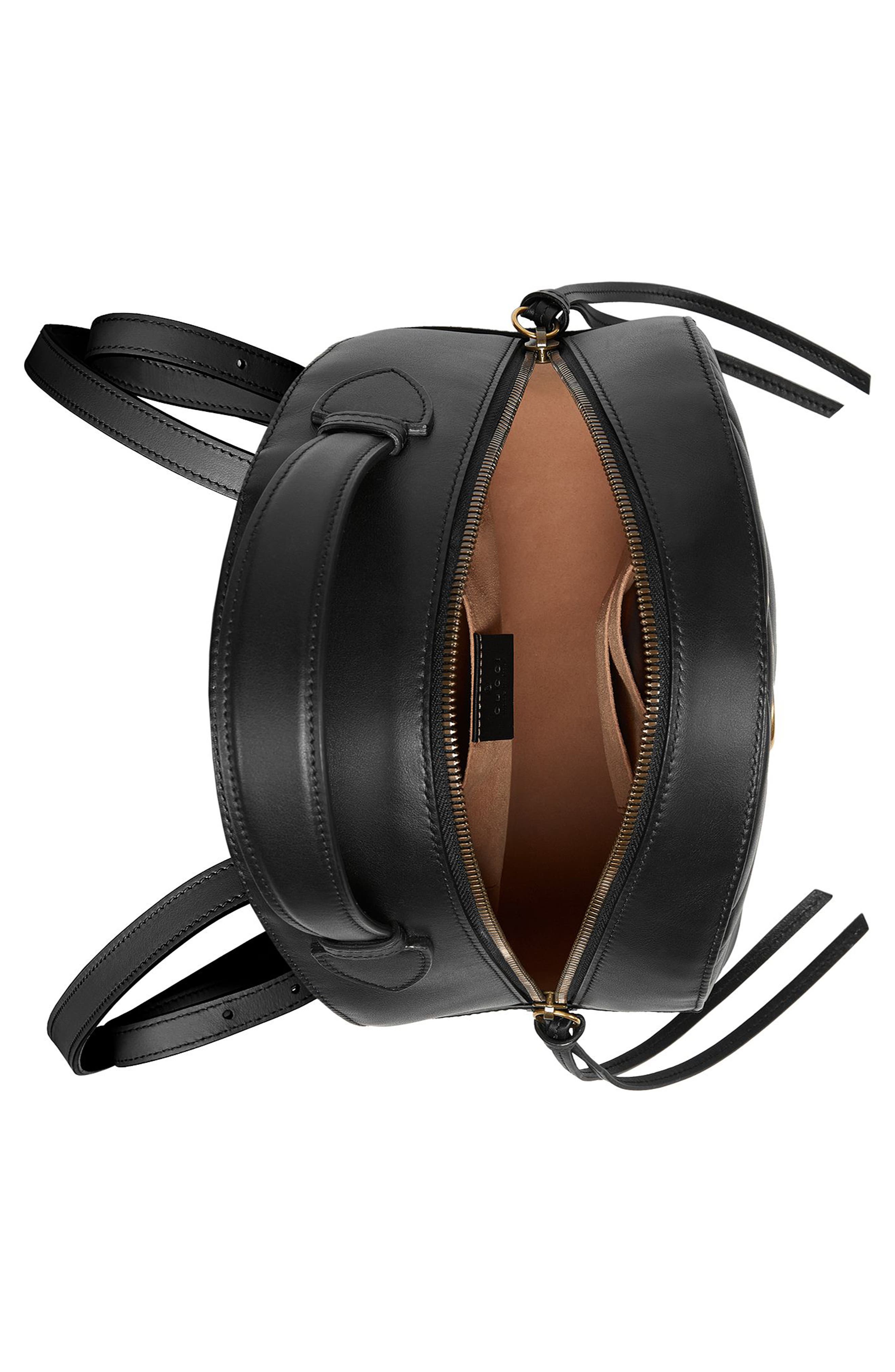 Gucci GG Marmont Matelassé Quilted Leather Backpack, Alternate, color, 