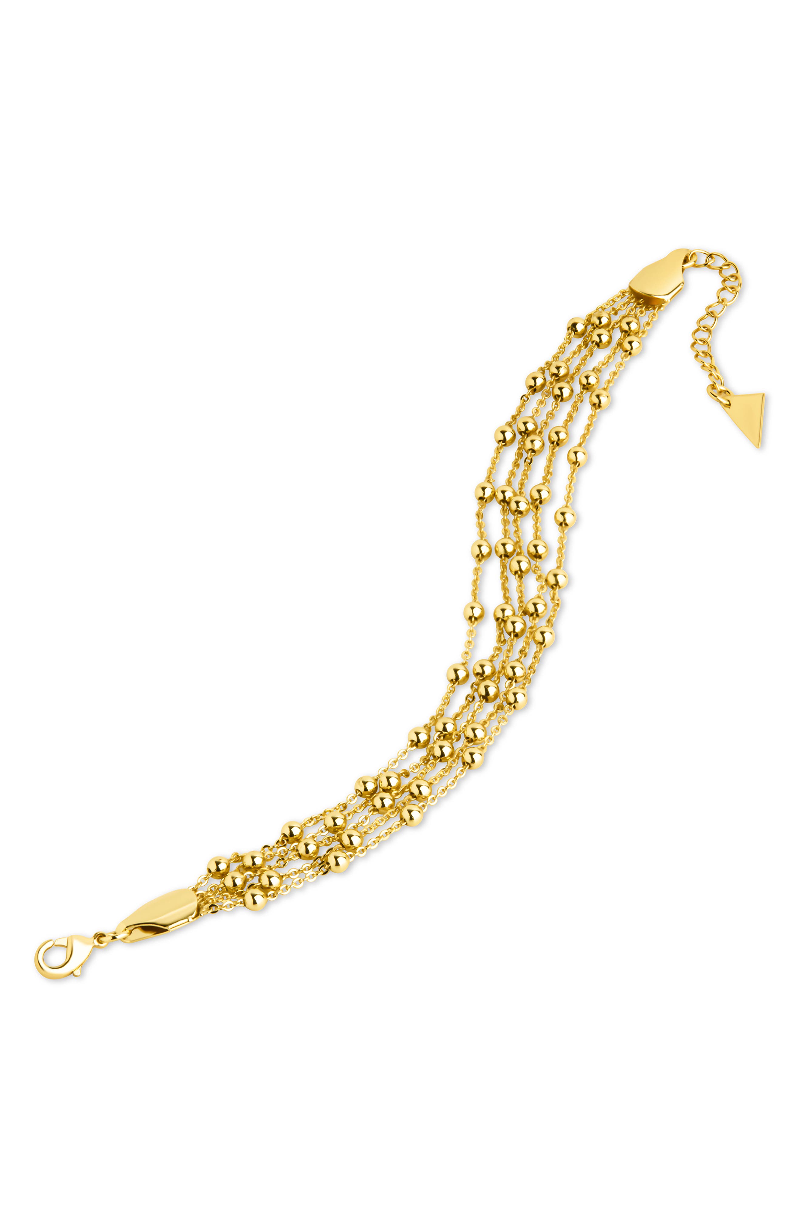 Sterling Forever Flavia Station Chain Layered Bracelet