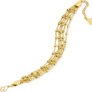 Sterling Forever Flavia Station Chain Layered Bracelet