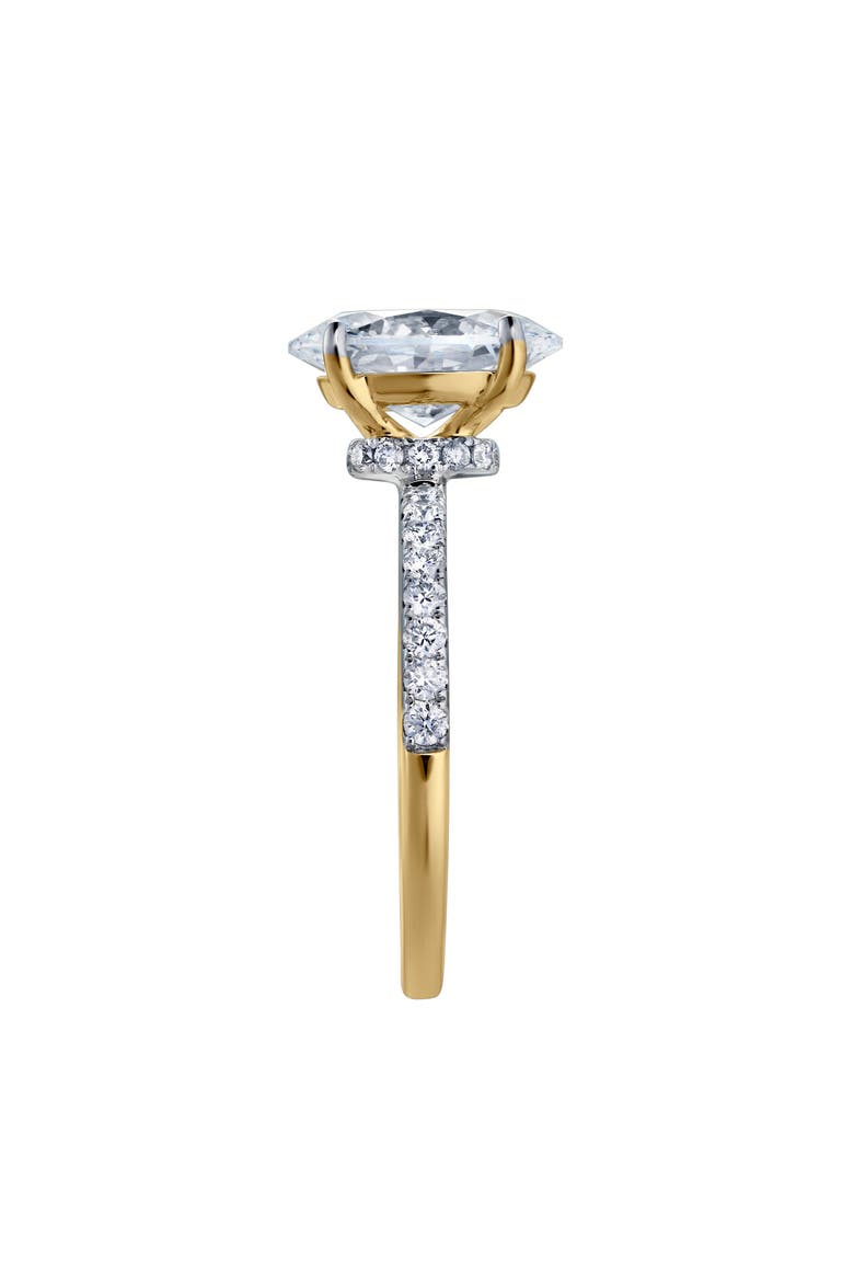 Adriana 14K Yellow Gold Oval Lab Grown Diamond Hidden Halo Engagement Ring - 2.35 Ct, Alternate, color, 14K Yellow Gold