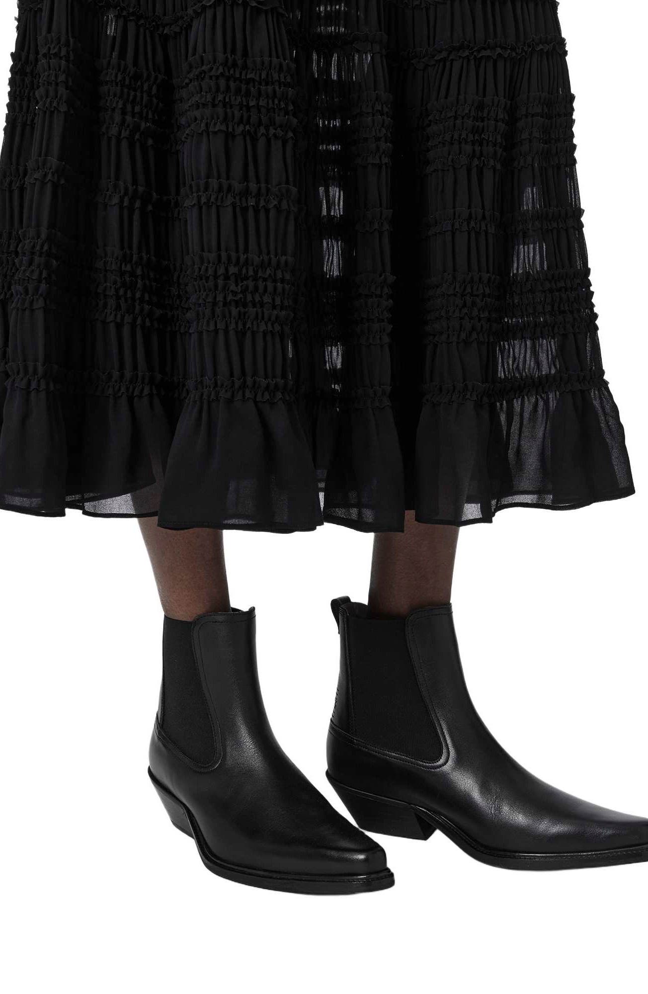 Carter Leather Chelsea Boot, Alternate, color, BLACK