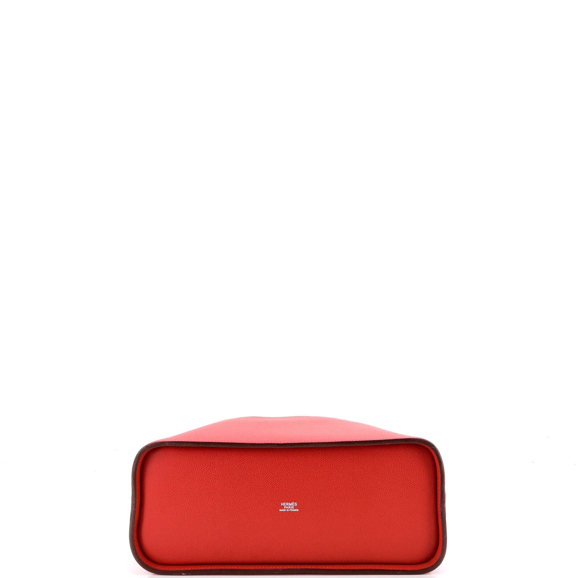 Pre-Owned Hermes De Paris Drawstring Handbag Epsom, Alternate, color, Rouge Vif