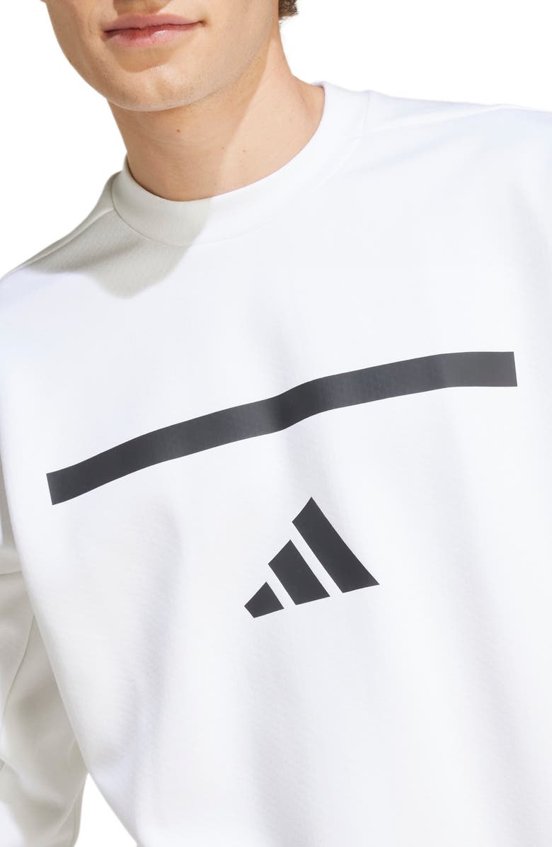 adidas Z.N.E Oversize Crewneck Sweatshirt, Alternate, color, 