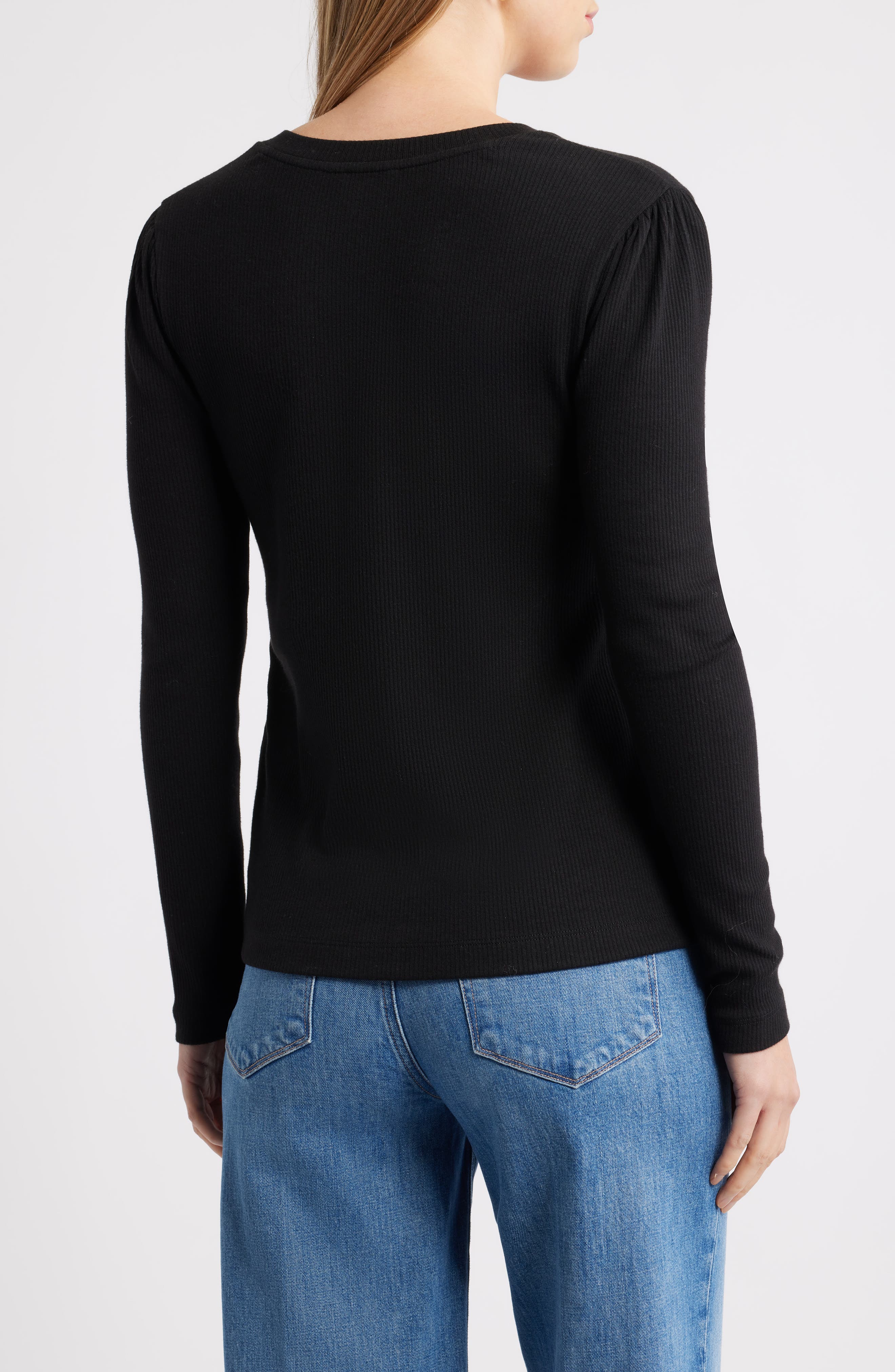Long Sleeve Rib T-Shirt - image 2