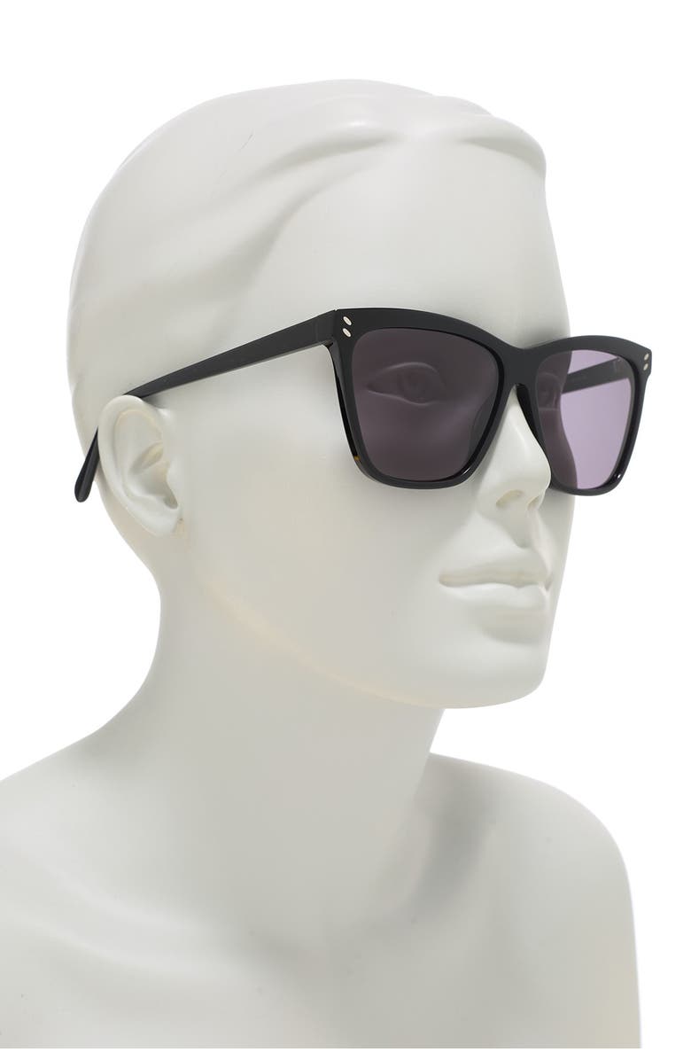 Stella McCartney 57mm Cat Eye Sunglasses, Alternate, color, 