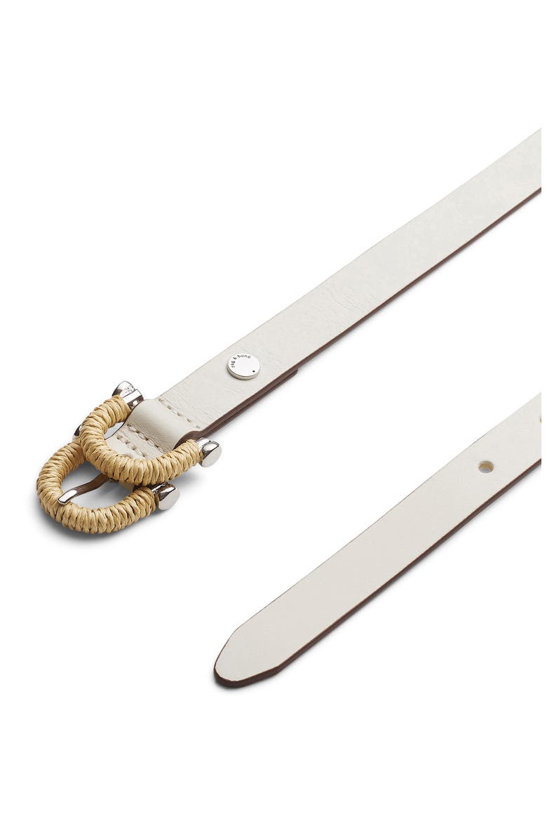 Mia Leather Belt, Alternate, color, ANTIQUE WHITE