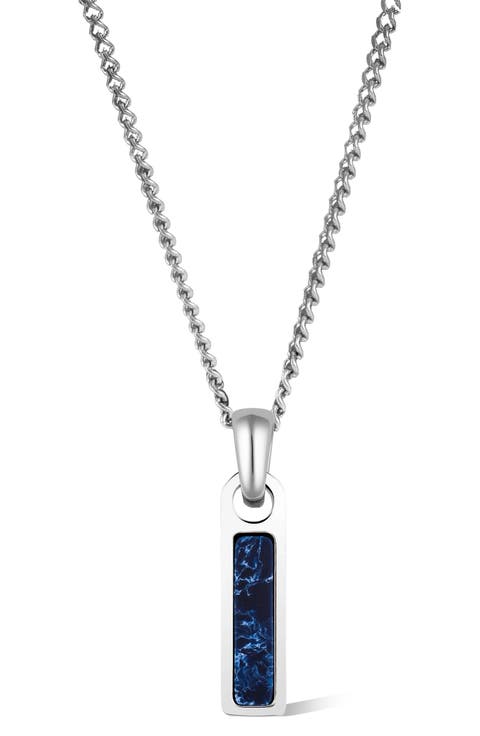 Men's Birthstone Tag Pendant Necklace