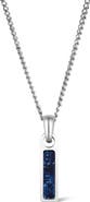 Vincero Men's Birthstone Tag Pendant Necklace