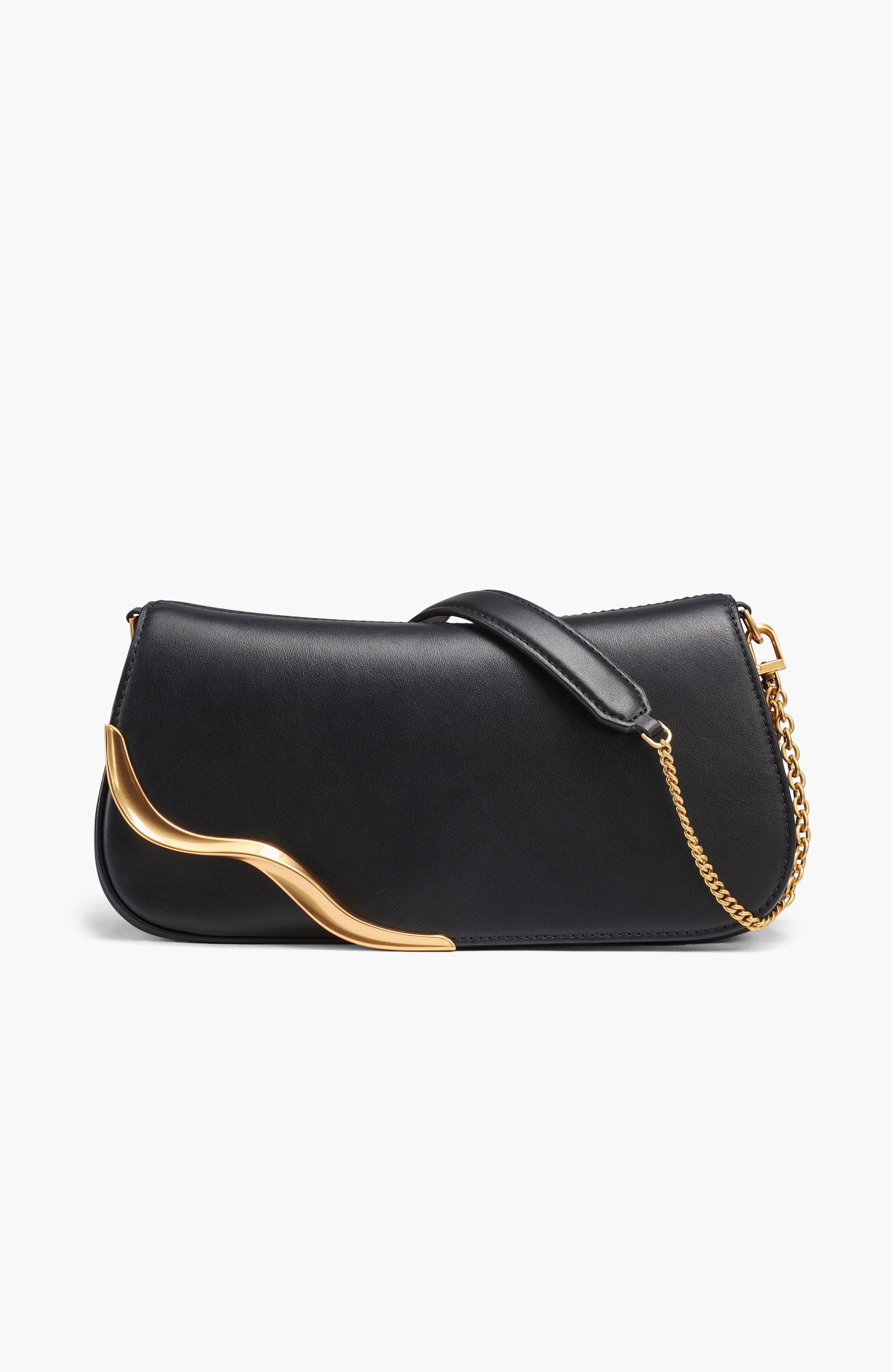 Donna Karan New York Malverne Convertible Clutch, Main, color, Black/Gold
