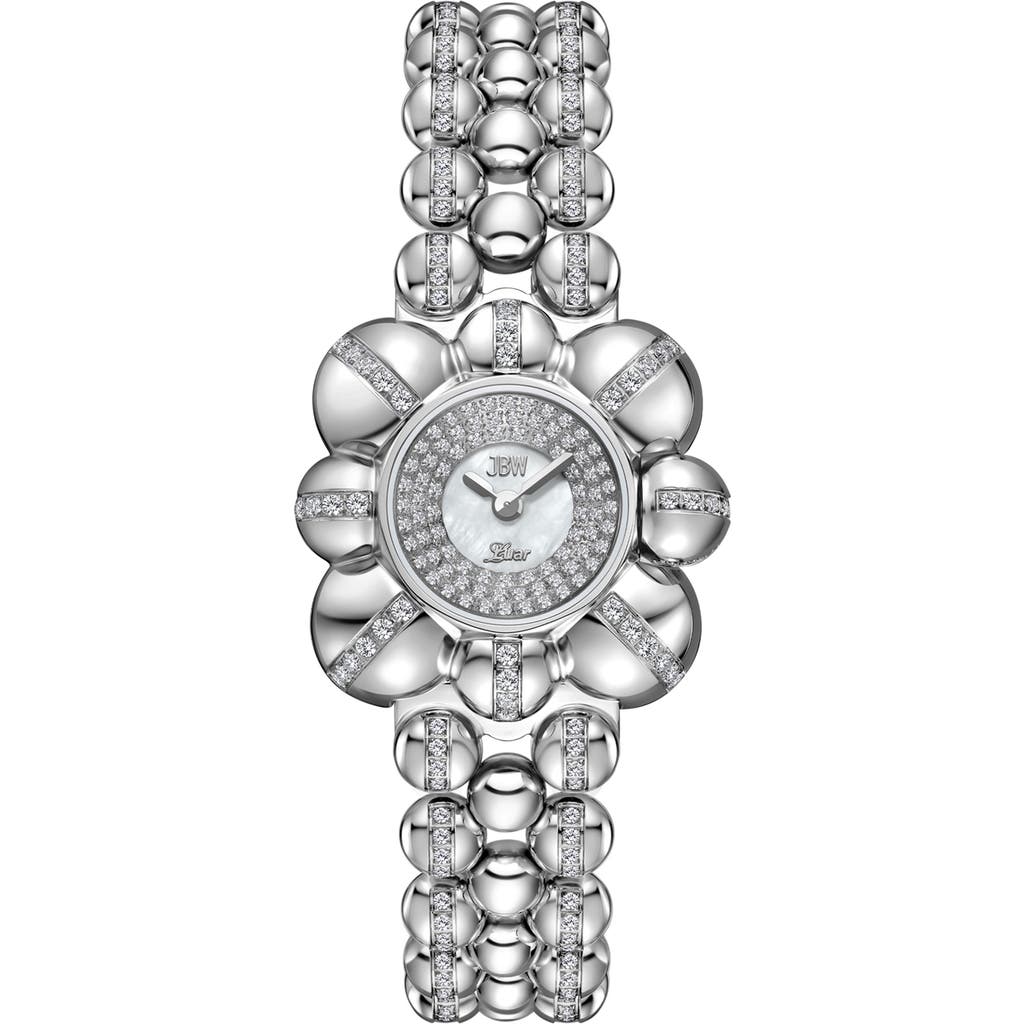 Jbw X Luar Atmosphere Pavé Bracelet Watch, 30mm In Stainless Steel