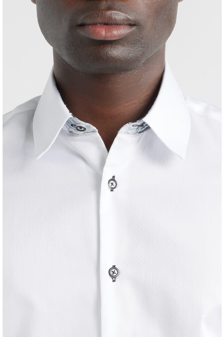 Sinai Collection Luxe Cotton Dress Shirt, Alternate, color, WHITE