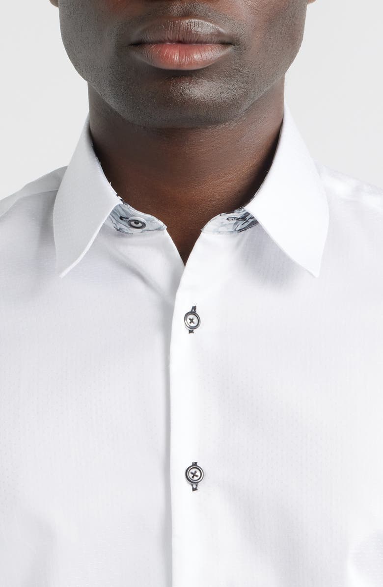 Siragusa Sinai Collection Luxe Cotton Dress Shirt, Alternate, color, White
