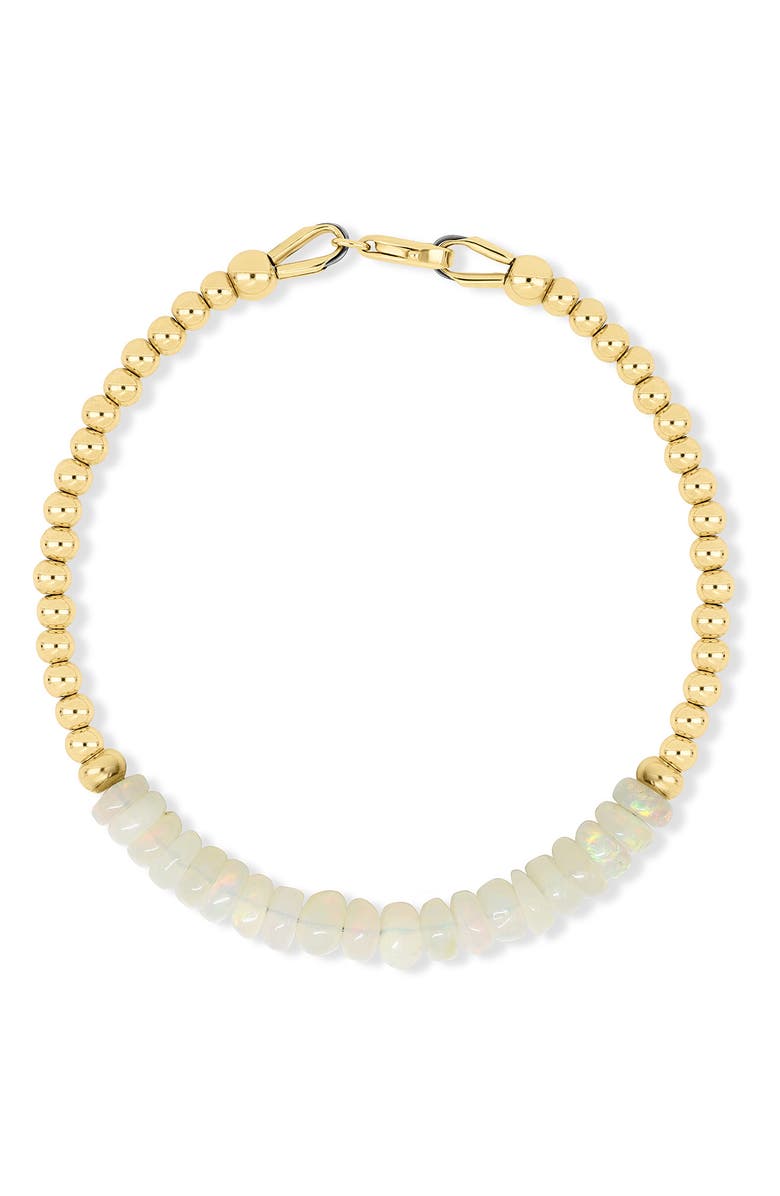 Bony Levy 14K Gold Opal Bead Bracelet, Main, color, 14K Yellow Gold/ Opal