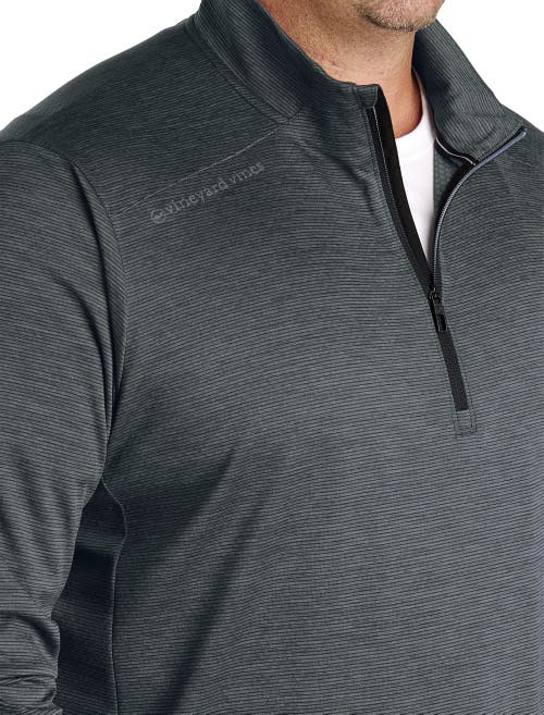 Vineyard Vines Big & Tall Sankaty 1/4-zip Pullover In Jet Black