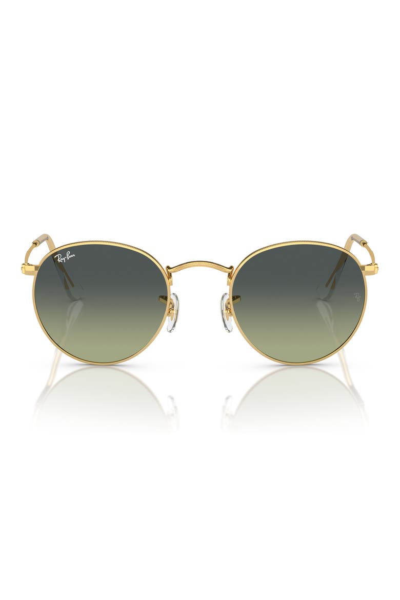 Icons 53mm Retro Sunglasses, Main, color, DARK GREEN