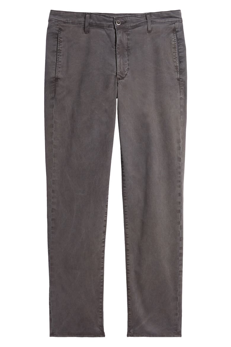 Kullen Flat Front Stretch Sateen Chinos, Alternate, color, SULFUR BERLIN STEEL
