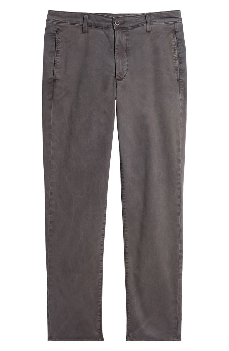 AG Kullen Flat Front Stretch Sateen Chinos, Alternate, color, Sulfur Berlin Steel