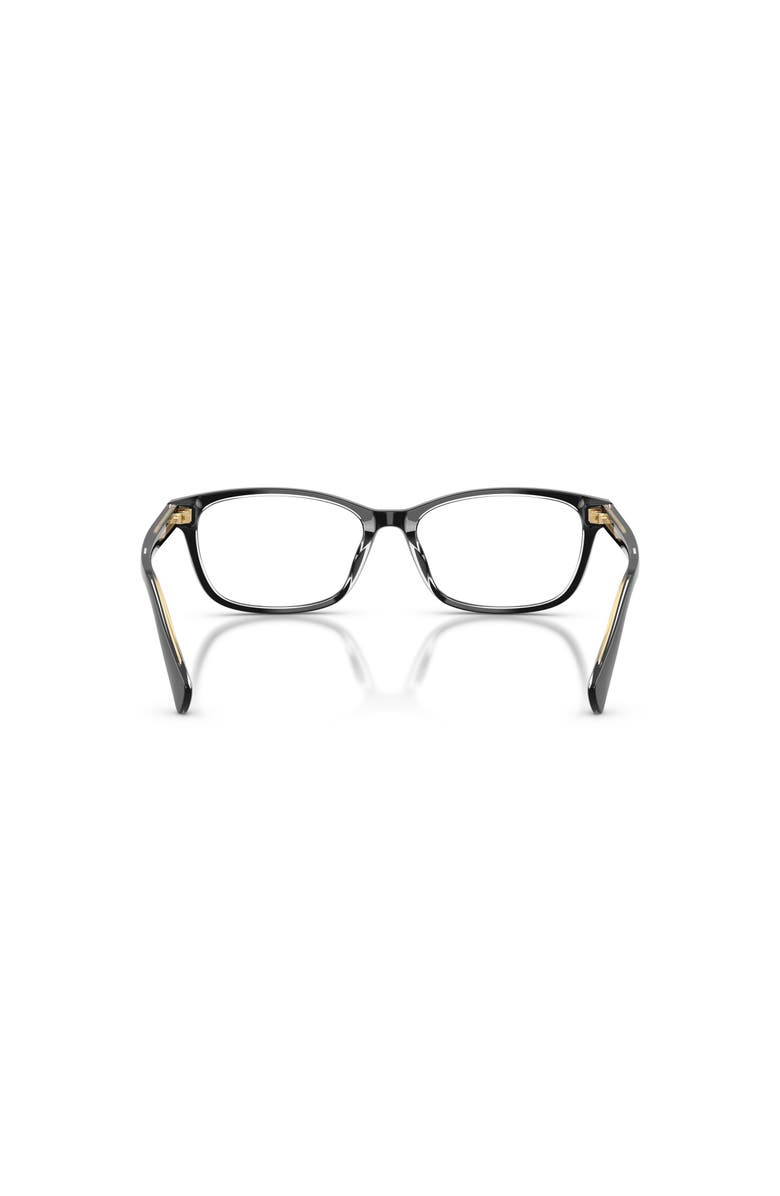 RALPH 55mm Rectangle optical glasses, Alternate, color, Black