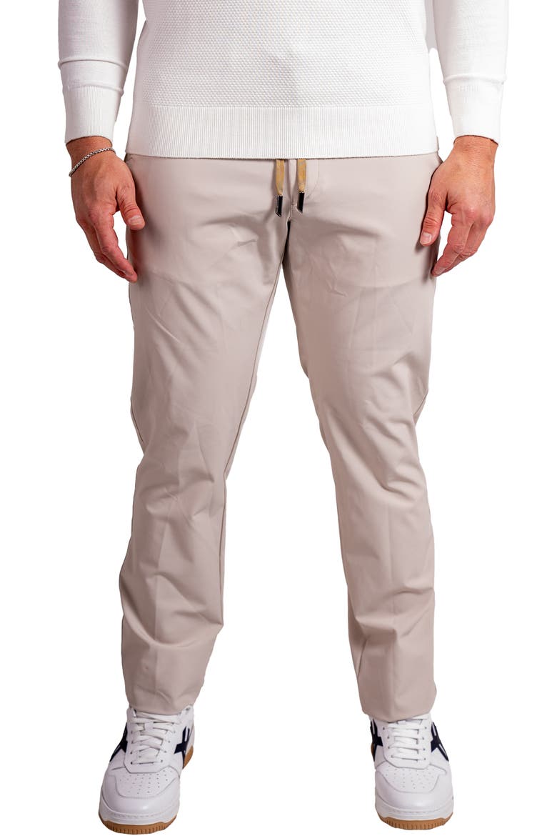 Resistancesolid Brown Drawstring Pants, Main, color, BROWN